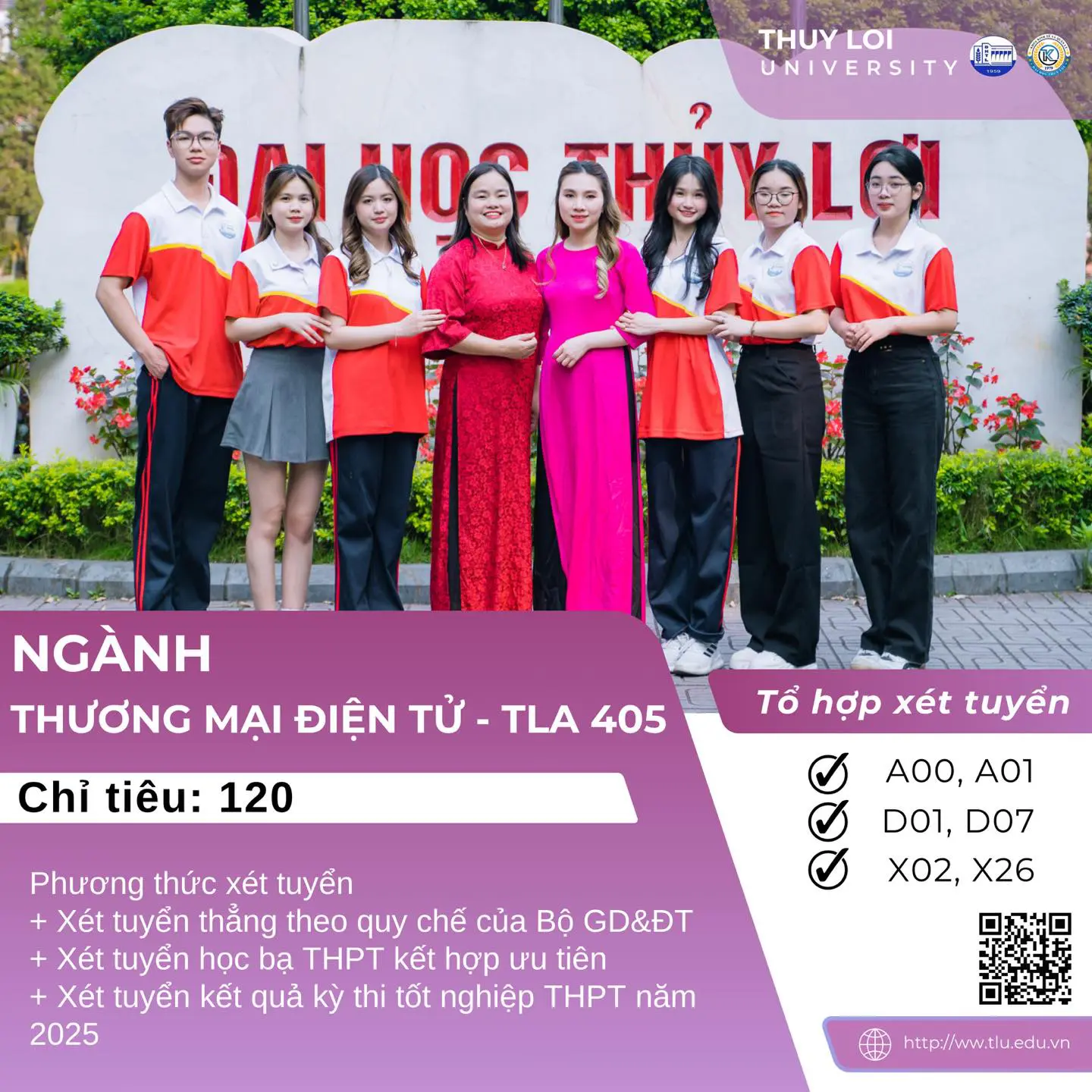 tuyển sinh ng&agrave;nh Thương mại điện tử Đại học Thủy Lợi